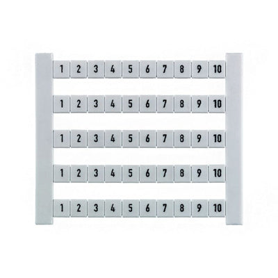0523060001 by Weidmuller - DEKAFIX FWZ 5 MARKED 1-10 50/CD