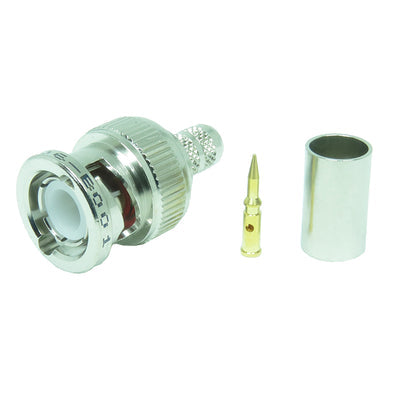 06-B001 by NTE Electronics, Inc - BNC CRIMP PLUG FOR RG-59/62 50 O