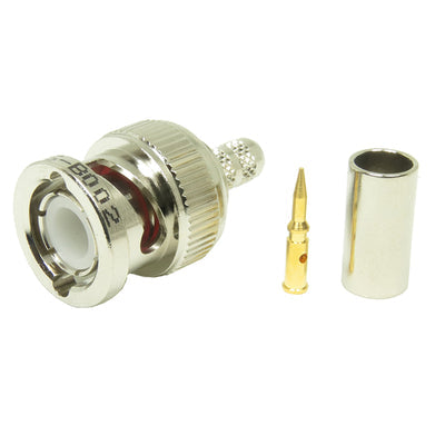 06-B002 by NTE Electronics, Inc - BNC CRIMP PLUG FOR RG-58C/U