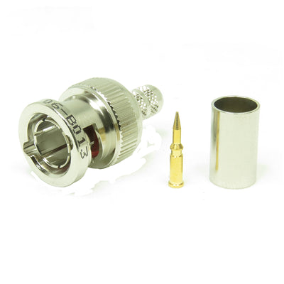 06-B013 by NTE Electronics, Inc - BNC CRIMP PLUG FOR RGG-59/62 75