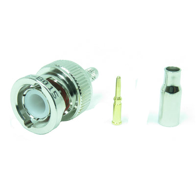 06-B015 by NTE Electronics, Inc - BNC CRIMP PLUG FOR RG-316/174/18