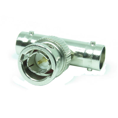 06-B024 by NTE Electronics, Inc - BNC T JACK TO PLUG TO JACK ADAPT