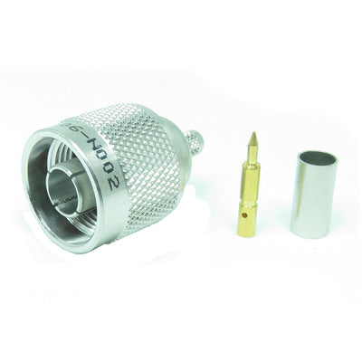 06-N002 by NTE Electronics, Inc - N CRIMP PLUG FOR RG-58/U CABLE