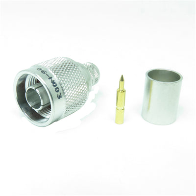 06-N003 by NTE Electronics, Inc - N CRIMP PLUG FOR RG-213/U CABLE