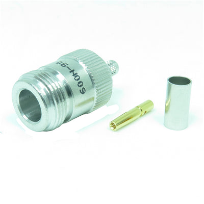06-N009 by NTE Electronics, Inc - N CRIMP JACK FOR RG-58C/U CABLE