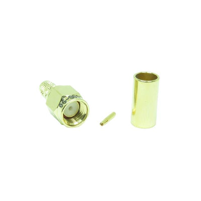 06-S002 by NTE Electronics, Inc - SMA REVERSE POLARITY CRIMP PLUG