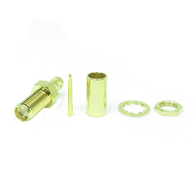 06-S004 by NTE Electronics, Inc - SMA REVERSE POLARITY BULKHEAD CR