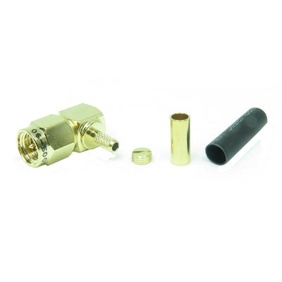 06-S008 by NTE Electronics, Inc - SMA R/A CRIMP PLUG FOR RG-316/17