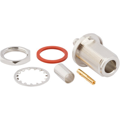 082-6151-RFX by Amphenol RF - N STRAIGHT BULKHEAD CRIMP JACK F