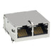 0826-1X2T-HS-F by Bel Fuse Inc. - CONNECTOR JACK 2PORT 1000 BASE-T PCB