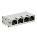 0826-1X4T-HS-F by Bel Fuse Inc. - CONNECTOR JACK 4PORT 1000 BASE-T PCB