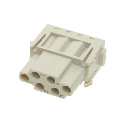09140063101XL by HARTING - HAN E 6PIN MODULE FEMALE CRIMP (