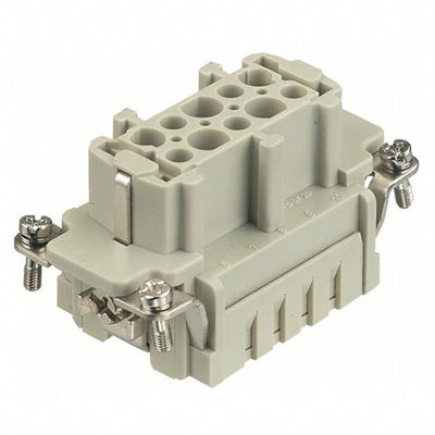 9330102702 by HARTING - INSERT FEMALE 10POS+1GND CRIMP