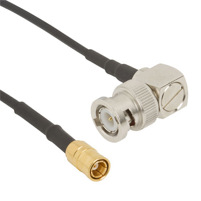 095-850-237M050 by Amphenol RF - BNC RIGHT ANGLE PLUG TO SMB STRA