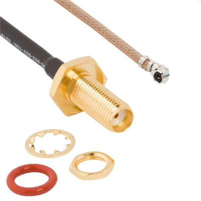 095-902-568-150 by Amphenol RF - AMC RIGHT ANGLE PLUG TO SMA STRA