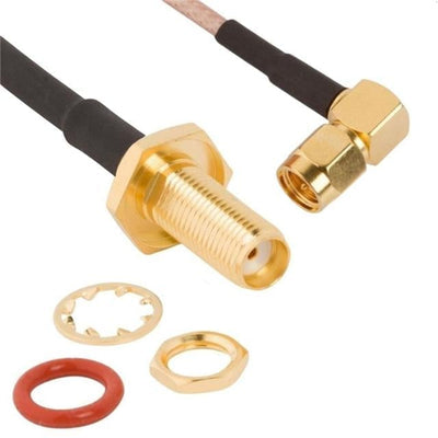 095-902-570M025 by Amphenol RF - SMA RIGHT ANGLE MALE PLUG TO SMA