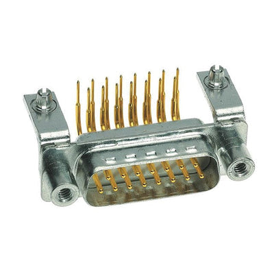 09642247224 by HARTING - CONNECTOR D-SUB PLUG 15POS R/A SLDR