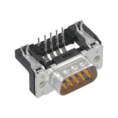 9652637813 by HARTING - CONNECTOR D-SUB PLUG 15POS R/A SLDR