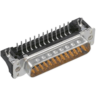 09654626815 by HARTING - CONNECTOR D-SUB PLUG 37POS R/A SLDR