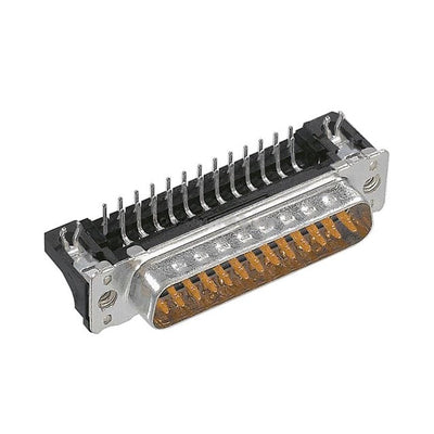 09653666816 by HARTING - CONNECTOR D-SUB PLUG 25POS R/A SLDR