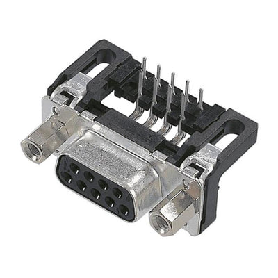 09661136600 by HARTING - CONNECTOR D-SUB RCPT 9POS R/A SLDR
