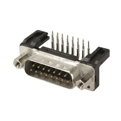 09662226802 by HARTING - CONNECTOR D-SUB PLUG 15POS R/A SLDR