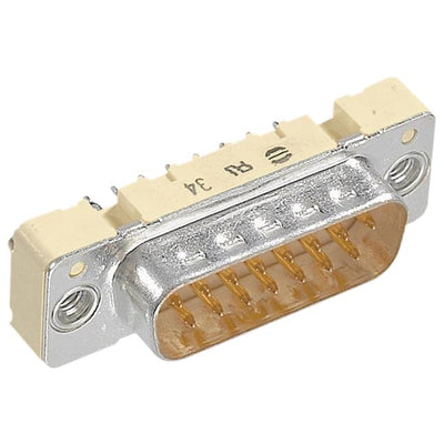 09662646717 by HARTING - CONNECTOR D-SUB PLUG 15P VERT PRESS