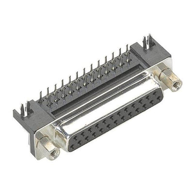 09682535611 by HARTING - CONNECTOR D-SUB RCPT 15POS R/A SLDR