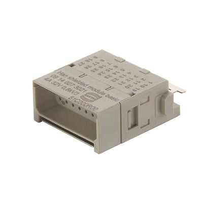 09140273021 by HARTING - HAN SHIELDED MODULE 27PIN MALE C
