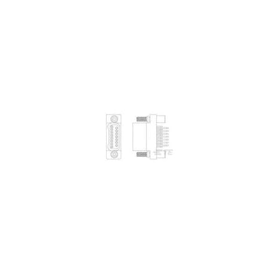 1-1589490-6 by TE Connectivity Aerospace, Defense and Marine - CONNECTOR NANO-D PLUG 25P SMD R/A WW