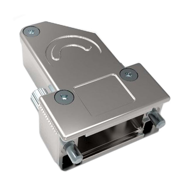 1-2308340-9 by TE Connectivity AMP Connectors - CONNECTOR BACKSHELL 9/15P 135DEG SHLD