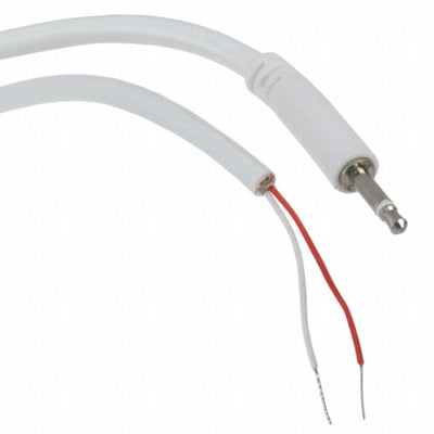 10-00334 by Tensility International Corp - CABLE ASSY 2.5MM SLIM 6' MONO WHT