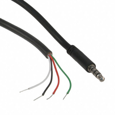 10-00341 by Tensility International Corp - CABLE ASSY 3.5MM SLIM 6' 4C BLK