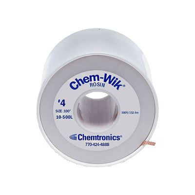 10-500L by Chemtronics - DESOLDER BRAID ROSIN 0.1"" 500