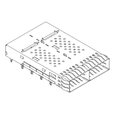100015-1640 by Molex - ZQSFP+ CAGE 1X2 SF ASSY 0 REAR P