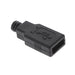 1001-027-BL-01000 by CNC Tech - CONNECTOR HOOD FOR USB A PLUG