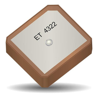 1004322 by Ethertronics/AVX - ANTENNA CERAMIC, GPSGB 18X18