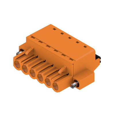 1017470000 by Weidmuller - TERM BLOCK PLUG 6POS STR 5MM