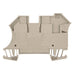 1042400000 by Weidmuller - CONNECTOR TERM BLK FEED THRU 6-16 AWG
