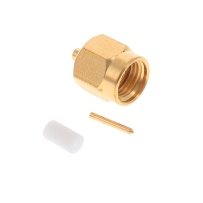 1050766-1 by TE Connectivity AMP Connectors - CONNECTOR SMA PLUG STR 50 OHM SOLDER