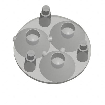 10510 by Carclo Technical Plastics - LENS CLEAR ELLIPTICAL/OVAL ADH