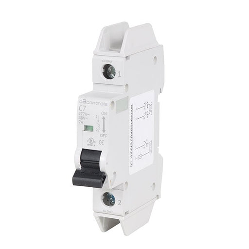 1100-CB1C2D20 by c3controls - UL 489, 1 POLE, 2A, TRIP CURVE C