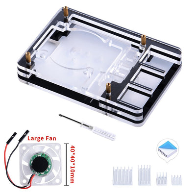 110061134 by Seeed Technology Co., Ltd - CASE ACRYLIC BLACK
