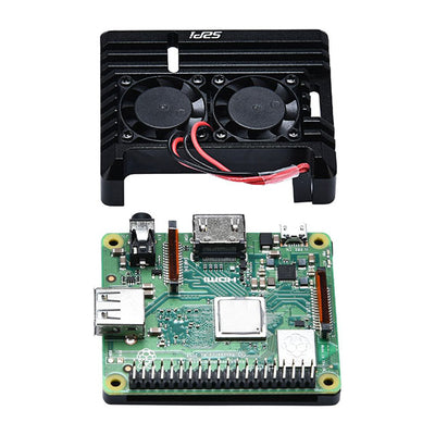 110991229 by Seeed Technology Co., Ltd - CASE ALUM BLACK FOR RASP PI 3A+