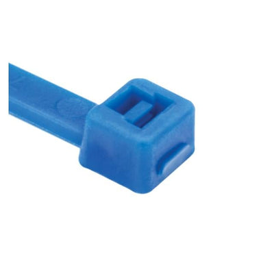 111-00698 by HellermannTyton - CABLE TIE LOCKING BLUE 30LBS 5.91