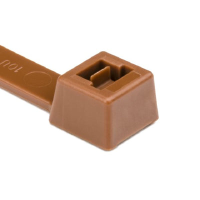 111-00965 by HellermannTyton - CABLE TIE LOCKING BRN 175LB 1.739