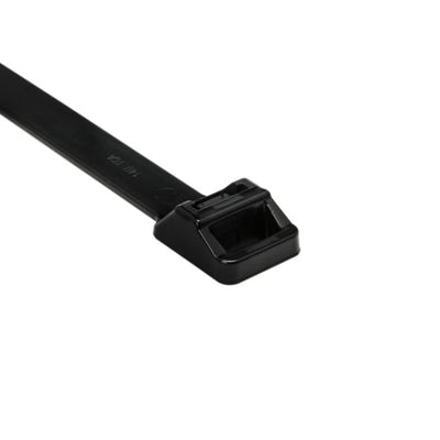 111-01196 by HellermannTyton - CABLE TIE LOCKING BLK 250LB 1.855