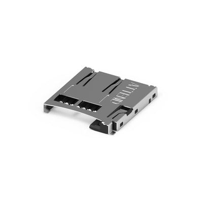 112A-TAAR-R03 by ATTEND Technology - CONNECTOR MICRO SD CARD PUSH-PUSH R/A