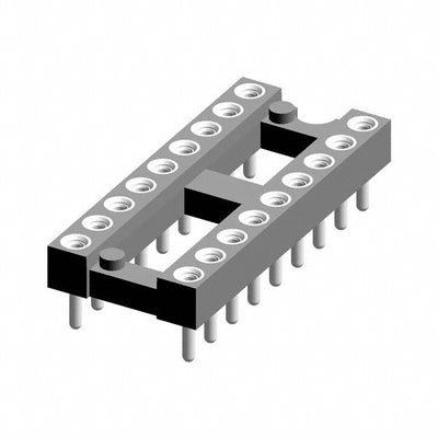 115-87-318-41-001101 by Preci-Dip - CONNECTOR IC DIP SOCKET 18POS GOLD