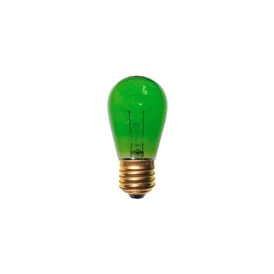 11S14G/120V by CEC Industries - S14 120V 11W E26 Base Green